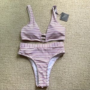Striped Zaful Bikini